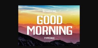 Good Morning Font Poster 1