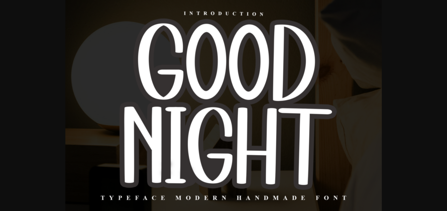 Good Night Font Poster 1