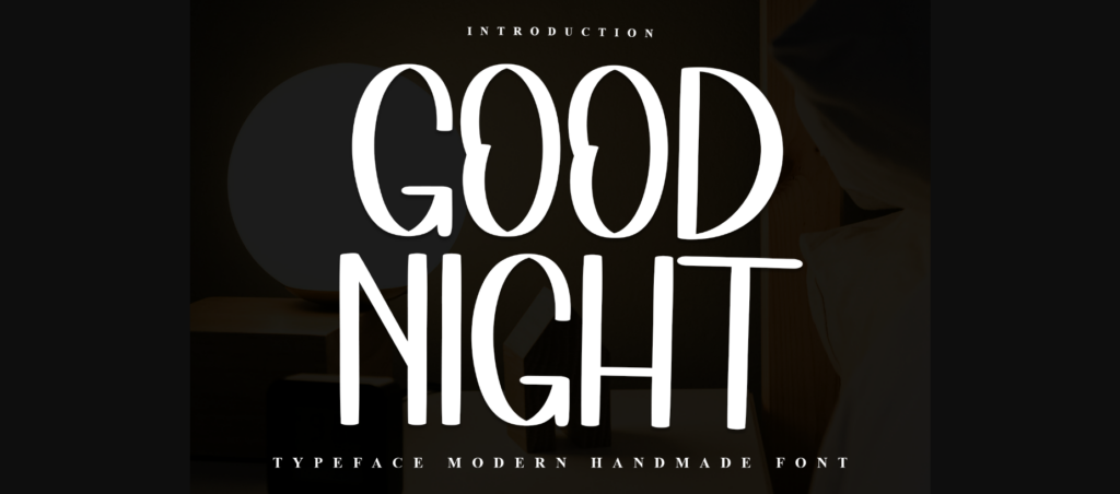 Good Night Font Poster 1