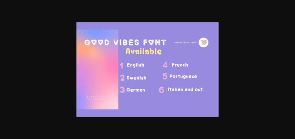 Good Vibes Font Poster 5