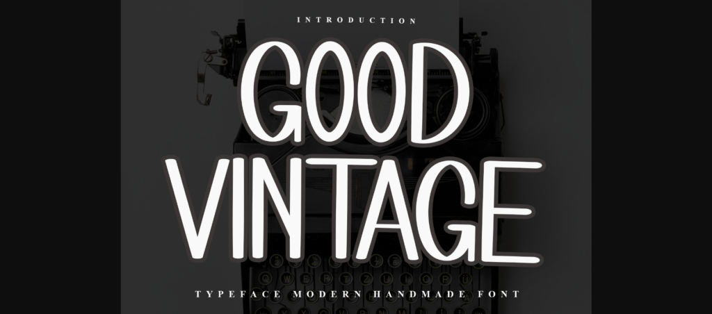 Good Vintage Font Poster 1