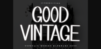 Good Vintage Font Poster 1