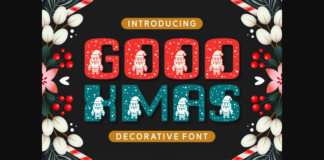 Good Xmas Font Poster 1