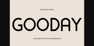 Gooday Font Poster 1