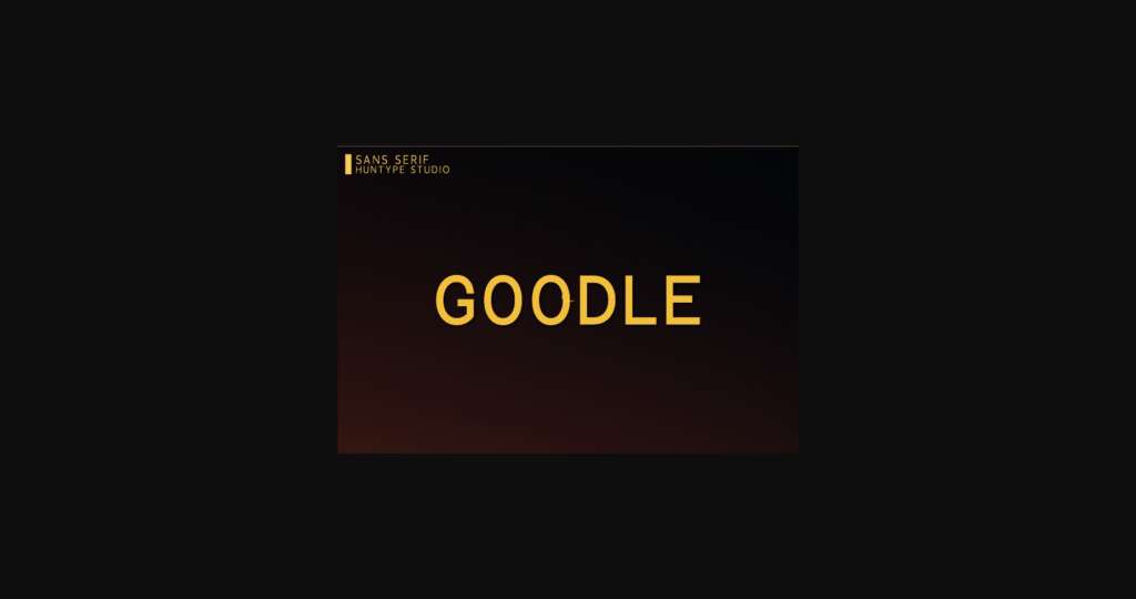 Goodle Font Poster 3