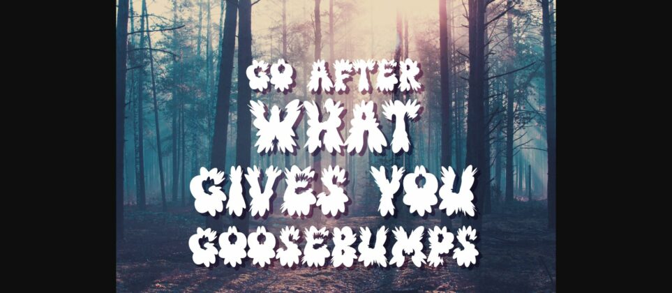 Goosebump Font Poster 7