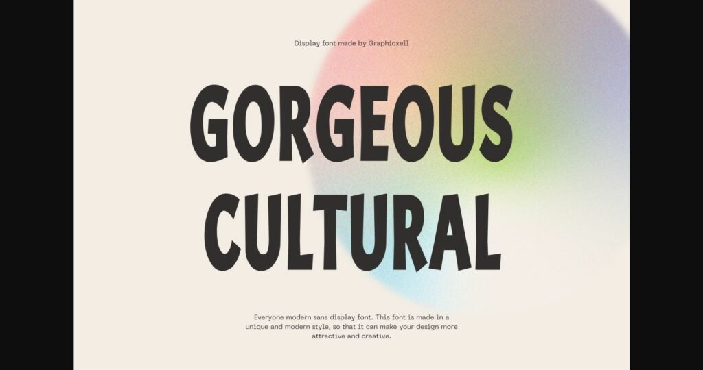 Gorgeous Cultural Font Poster 3