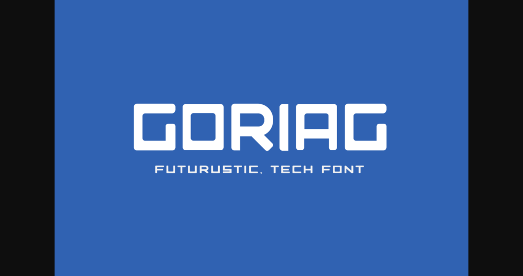 Goriag Font Poster 3