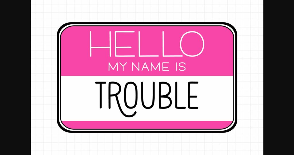 Gosh Darn Trouble Maker Font Poster 5