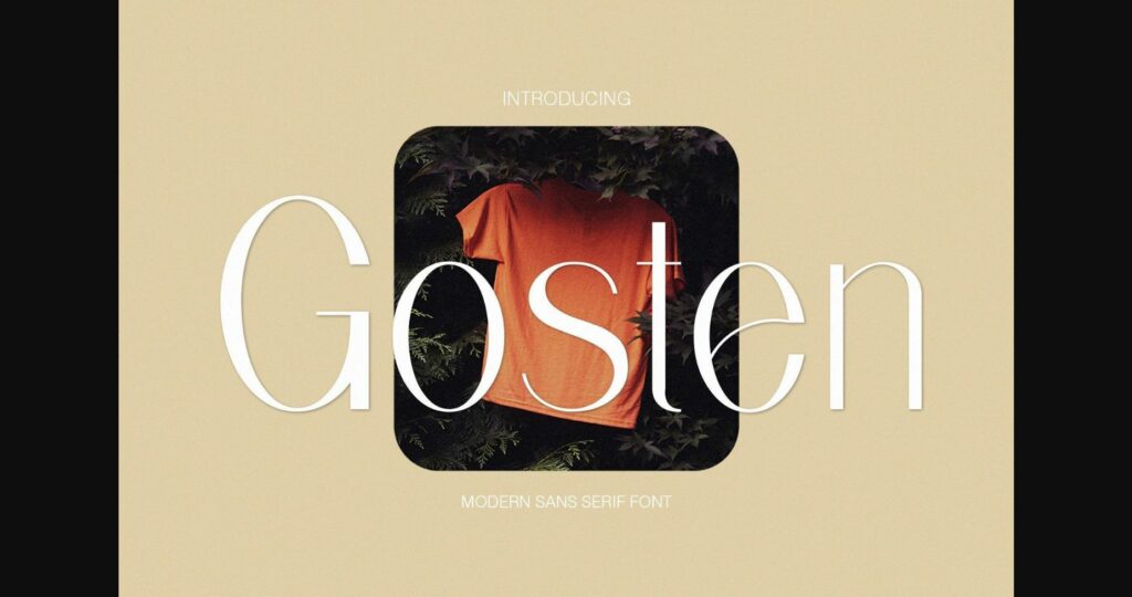 Gosten Font Poster 3