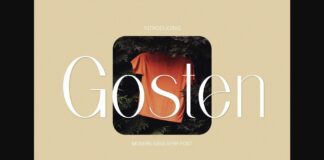 Gosten Font Poster 1