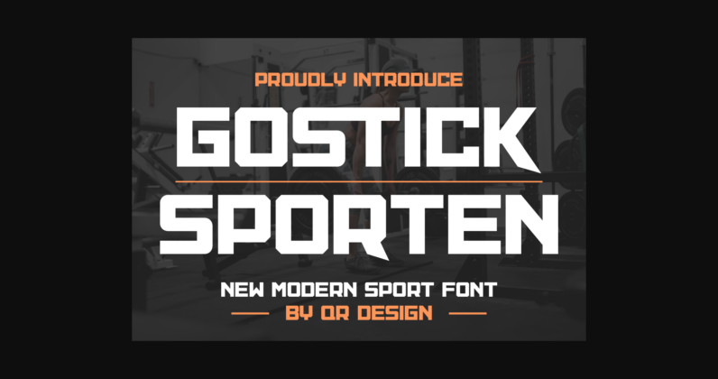 Gostick Sporten Font Poster 3