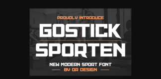 Gostick Sporten Font Poster 1