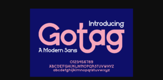 Gotag Font Poster 1