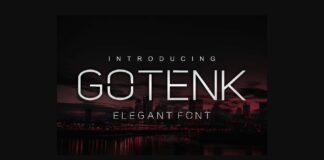 Gotenk Font Poster 1