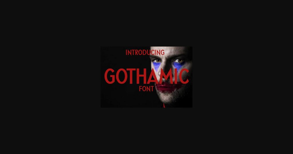 Gothamic Font Poster 1