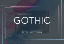 Gothic Extra Light Font