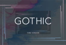 Gothic Thin Font