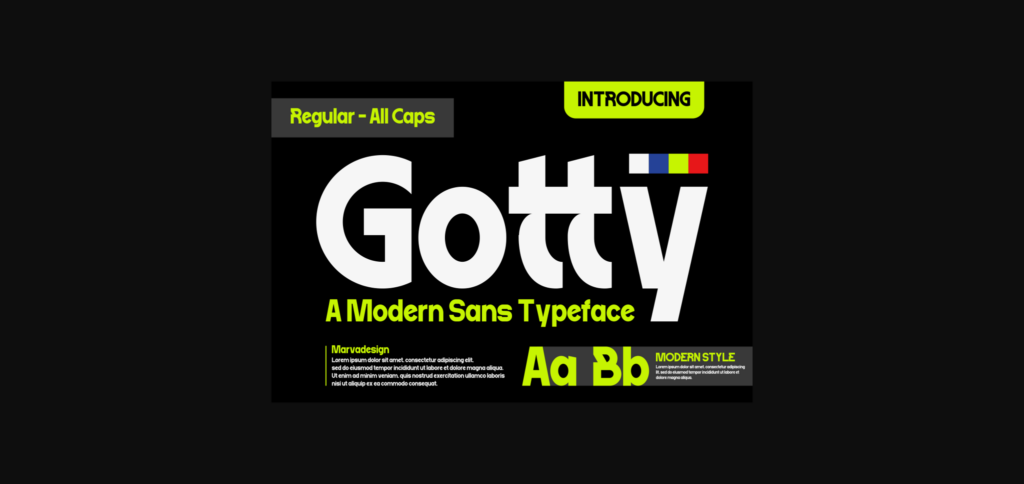 Gotty Font Poster 3