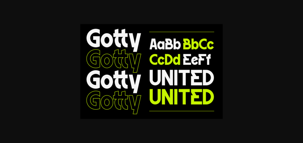 Gotty Font Poster 5