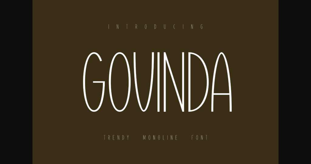 Govinda Font Poster 3