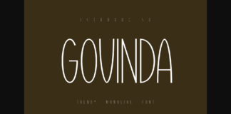 Govinda Font Poster 1