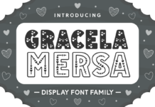 Gracela Mersa Font Poster 1