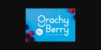 Grachy Berry Font Poster 1