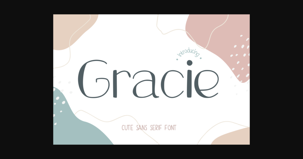 Gracie Font Poster 3