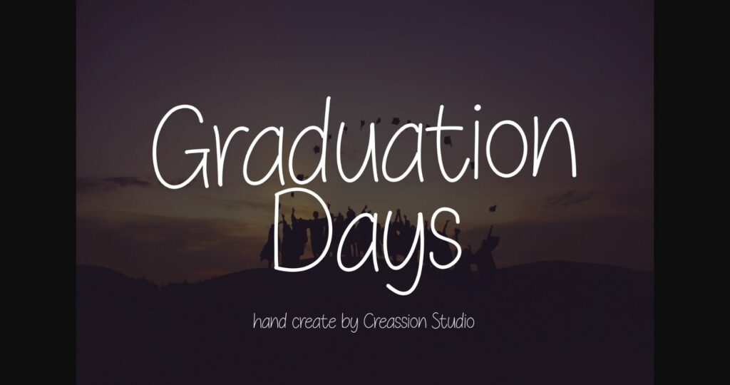 Graduation Day Font Poster 1