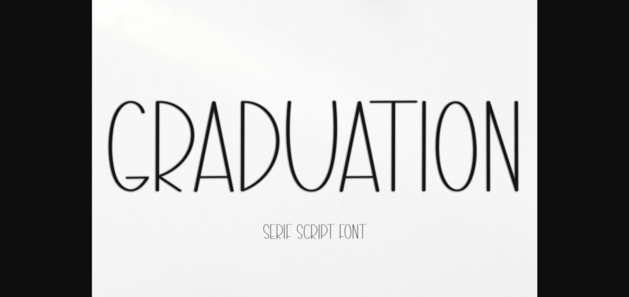 Graduation Font Poster 1