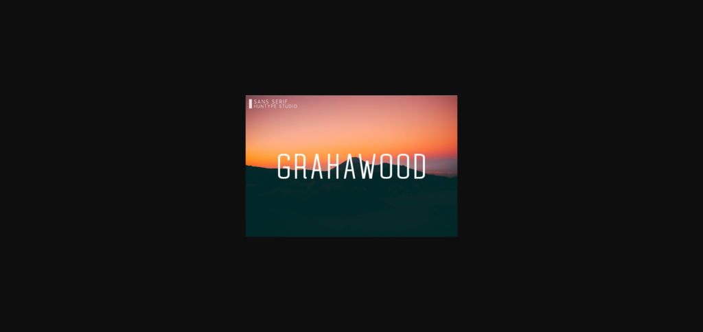 Grahawood Font Poster 3