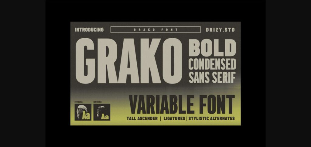 Grako Font Poster 3