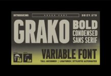 Grako Font Poster 1