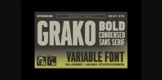 Grako Font Poster 1