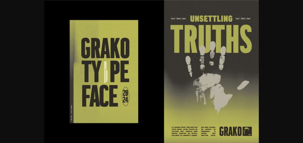 Grako Font Poster 7