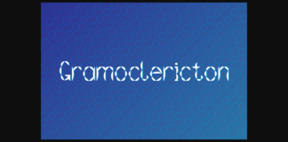 Gramoclericton Font Poster 1