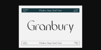 Granbury Font Poster 1