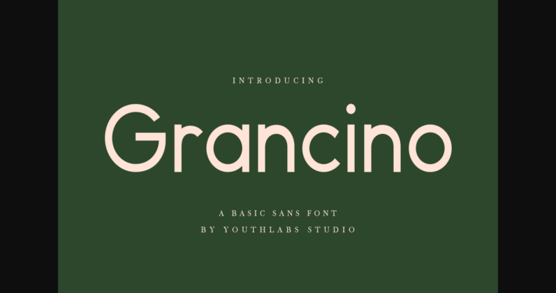 Grancino Font Poster 3