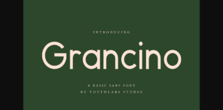 Grancino Font Poster 1