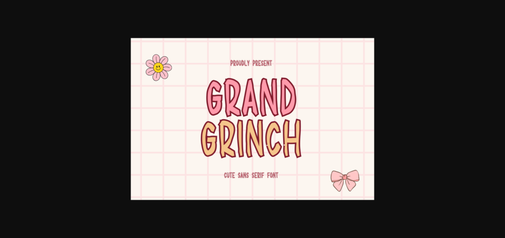 Grand Grinch Font Poster 3