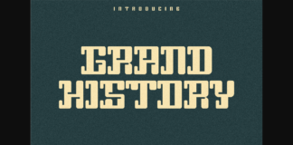 Grand History Font Poster 1