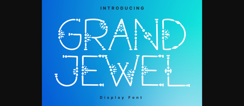 Grand Jewel Font Poster 3