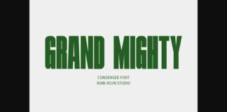 Grand Mighty Font Poster 1