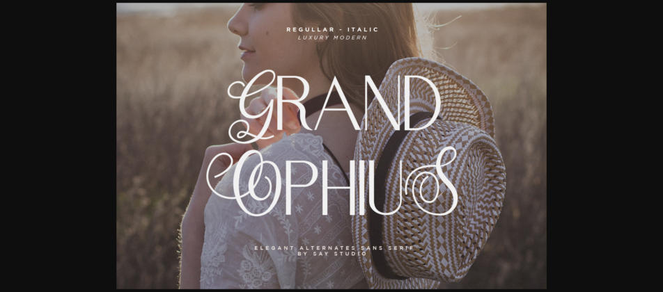 Grand Ophius Font Poster 3