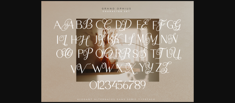 Grand Ophius Font Poster 8