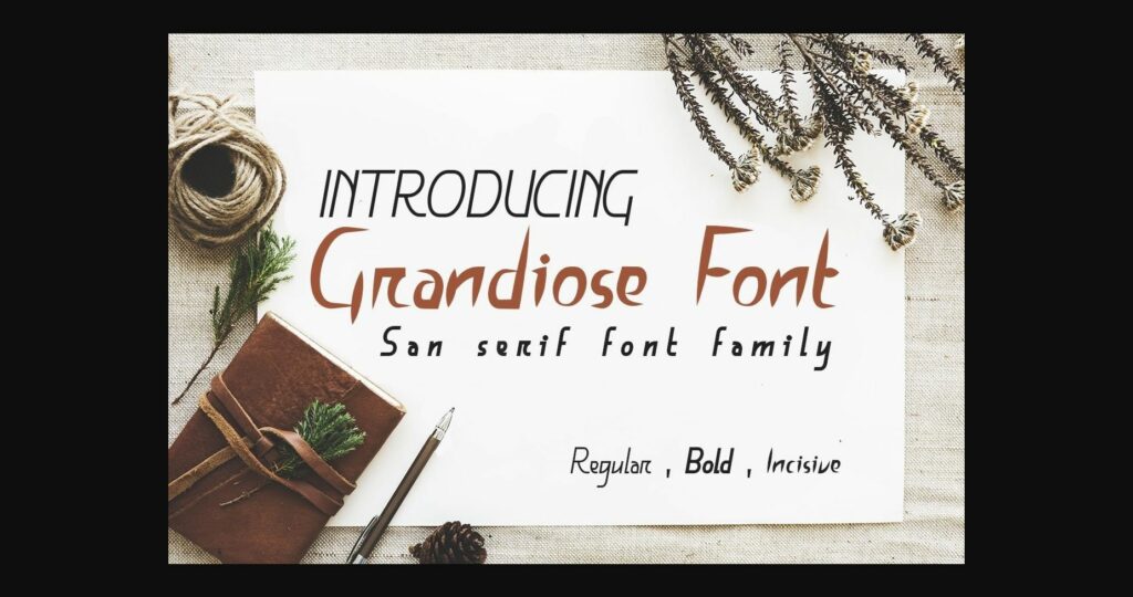 Grandiose Font Poster 3