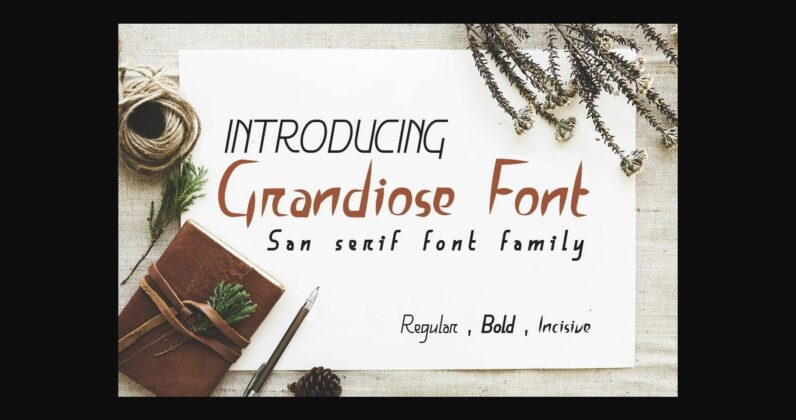 Grandiose Font Poster 3