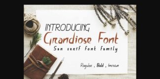 Grandiose Font Poster 1