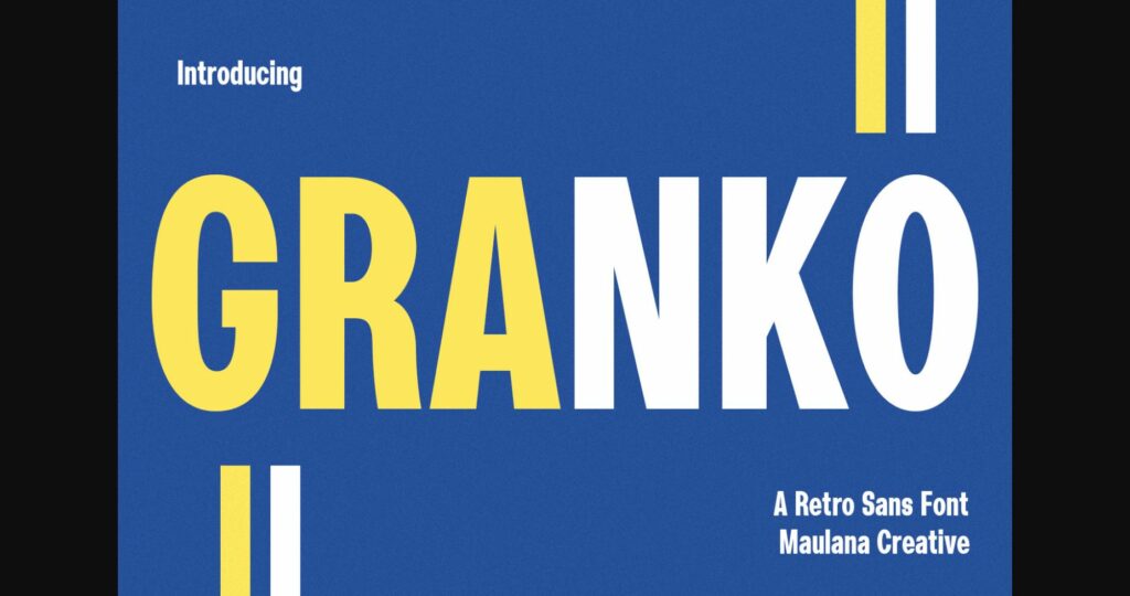 Granko Font Poster 3